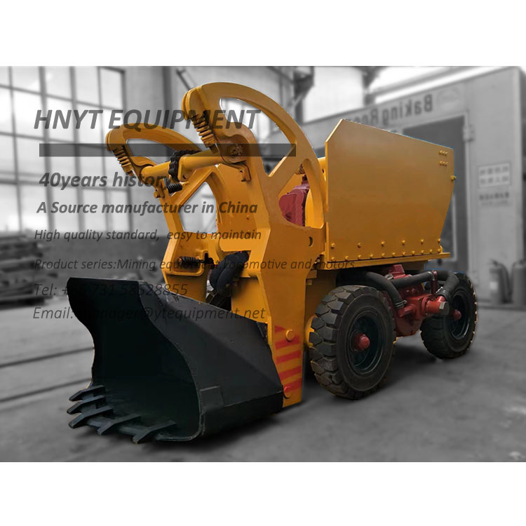 wheel type pneumatic shovel mucking loader