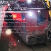 5 ton lithium battery locomotive operating underground in gold mine